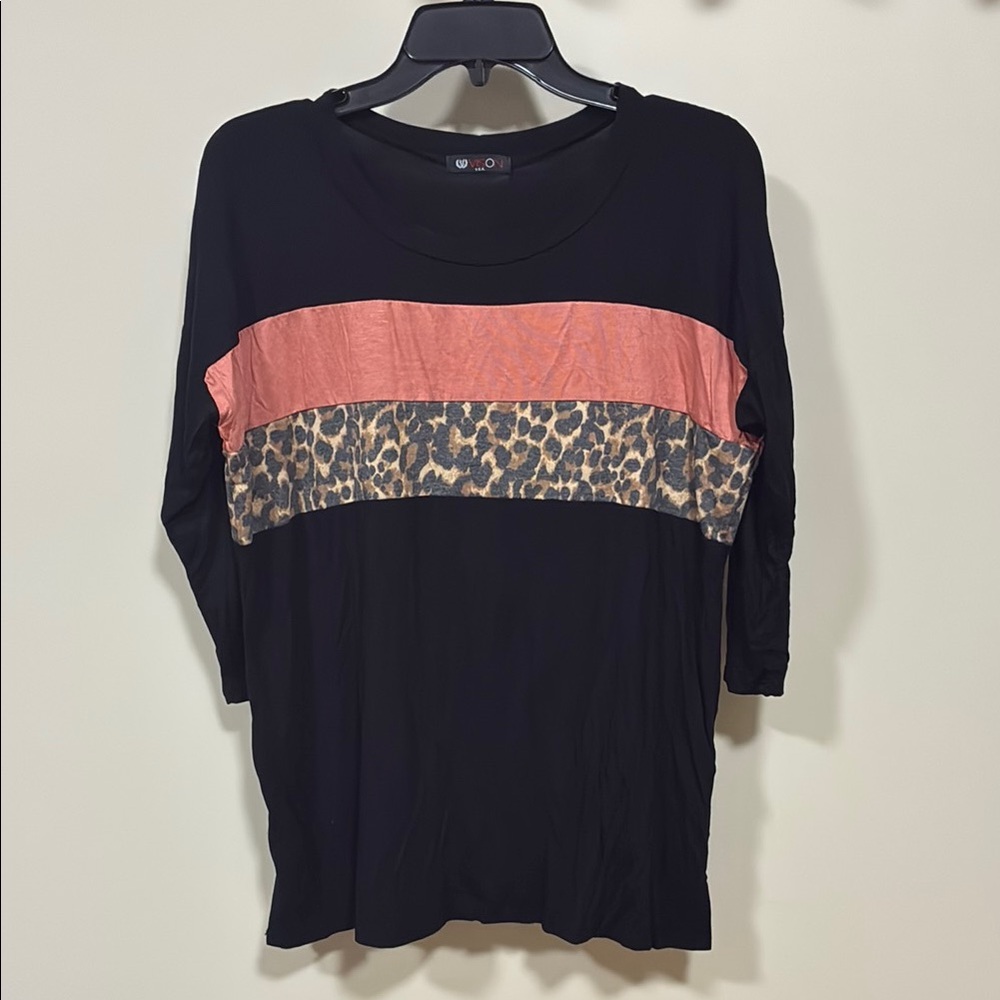 NWOT Vision USA 3/4 sleeve top small